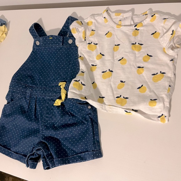 Two sets of overalls and matching tees - Picture 7 of 9